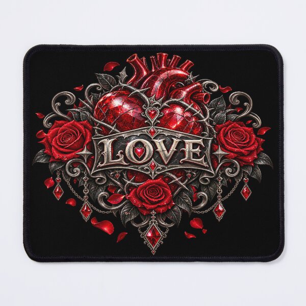 Item preview, Gothic Love Emblem – Crimson Heart designed and sold by TroviTutto.