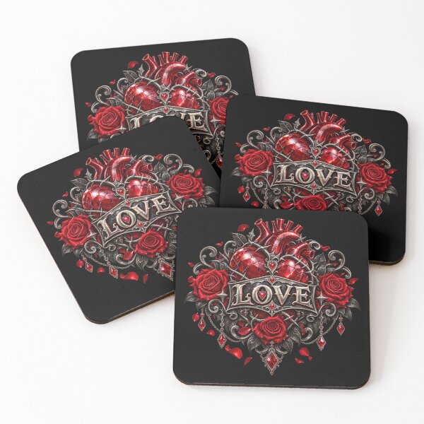 Item preview, Gothic Love Emblem – Crimson Heart designed and sold by TroviTutto.