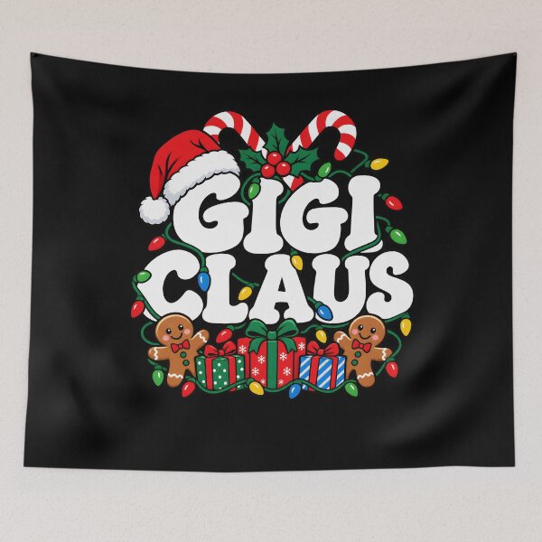Item preview, Gigi Claus Christmas Lights Santa Hat Grandma Nana Xmas designed and sold by clothesy7.