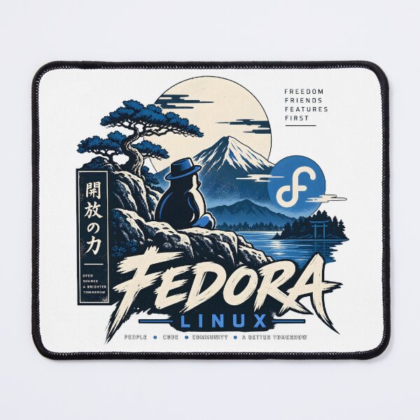 Item preview, Fedora Linux Open Source Freedom designed and sold by MR-HOOBY.