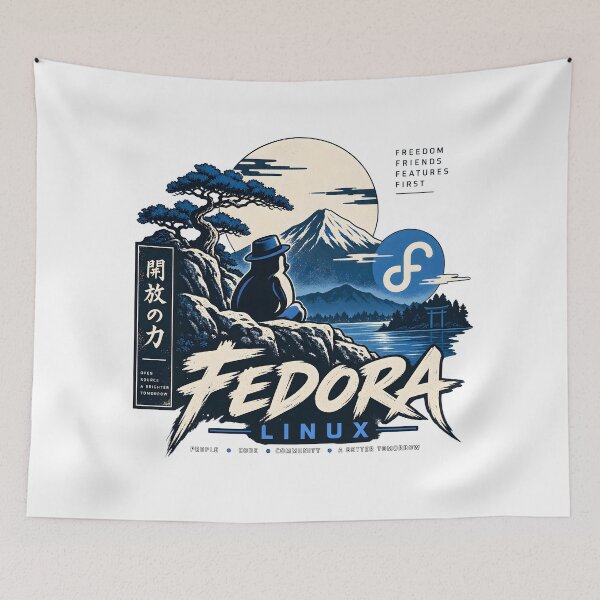 Item preview, Fedora Linux Open Source Freedom designed and sold by MR-HOOBY.
