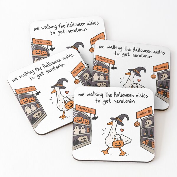 Item preview, Halloween Goose Serotonin Rebus designed and sold by MonkiFlipp.