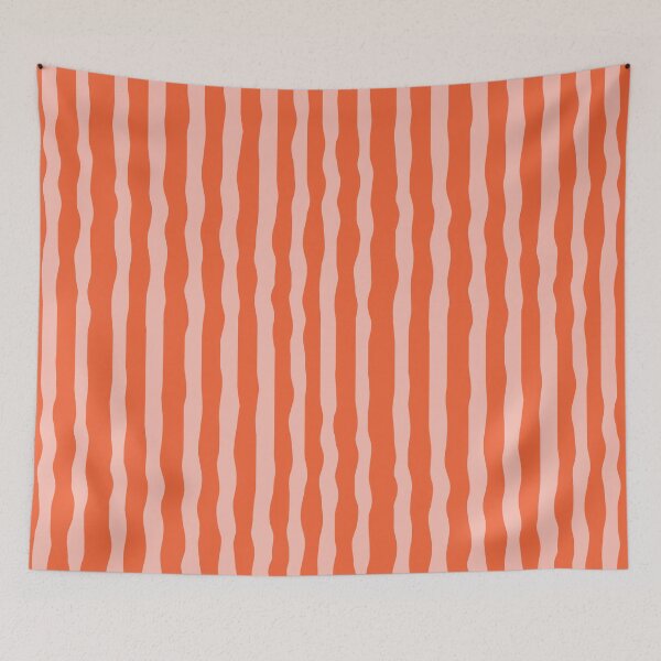 Item preview, Orange  Wavy Stripes Abstract PatternColor Design designed and sold by BigDigital.