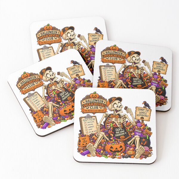 Item preview, ⚡HALLOWEEN OVERACHIEVERS CLUB -  Sid Skeleton Candy Quality Control designed and sold by WheelieGdArt.