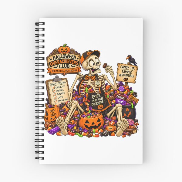 Item preview, ⚡HALLOWEEN OVERACHIEVERS CLUB -  Sid Skeleton Candy Quality Control designed and sold by WheelieGdArt.