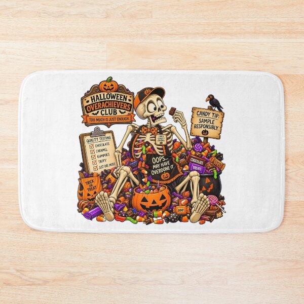 Item preview, ⚡HALLOWEEN OVERACHIEVERS CLUB -  Sid Skeleton Candy Quality Control designed and sold by WheelieGdArt.