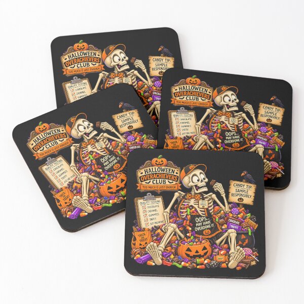 Item preview, ⚡HALLOWEEN OVERACHIEVERS CLUB -  Sid Skeleton Candy Quality Control - dark version designed and sold by WheelieGdArt.