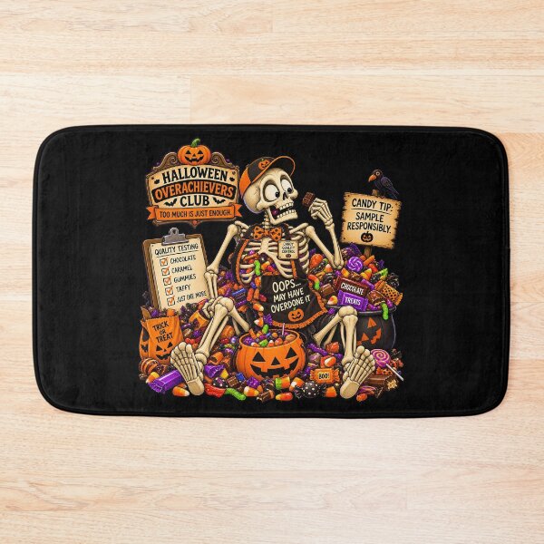 Item preview, ⚡HALLOWEEN OVERACHIEVERS CLUB -  Sid Skeleton Candy Quality Control - dark version designed and sold by WheelieGdArt.