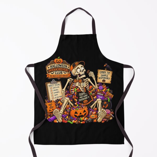 Item preview, ⚡HALLOWEEN OVERACHIEVERS CLUB - Sid Skeleton Candy Quality Control - dark version designed and sold by WheelieGdArt.
