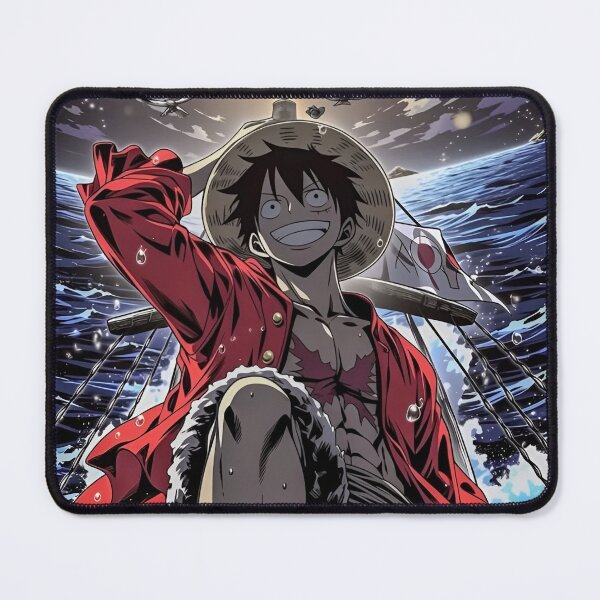 Item preview, Straw Hat Pirate Adventure – Red Coat Ocean Sunset Anime Style designed and sold by Dyan4.