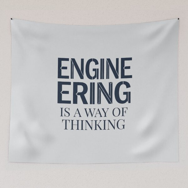 Item preview, Engineering Is a Way of Thinking Engineer Technical Design designed and sold by Amr Darwish Graphic designer.