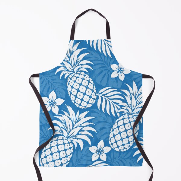 Item preview, Old Hawaii Pineapple – Classic Blue Tropical Pattern designed and sold by Plus91BIRD.