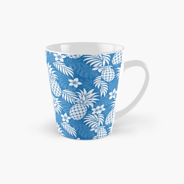 Item preview, Old Hawaii Pineapple – Classic Blue Tropical Pattern designed and sold by Plus91BIRD.