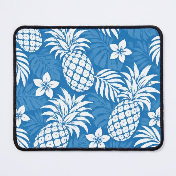 Item preview, Old Hawaii Pineapple – Classic Blue Tropical Pattern designed and sold by Plus91BIRD.