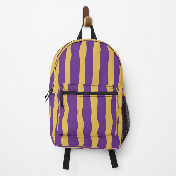 Item preview, Purple Yellow Wavy Stripes Abstract PatternColor Design designed and sold by BigDigital.