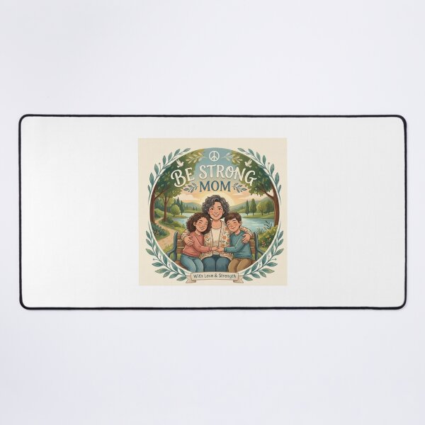 Item preview, Be Strong Mom Floral Wreath Mother & Kids Art designed and sold by Alta-store.