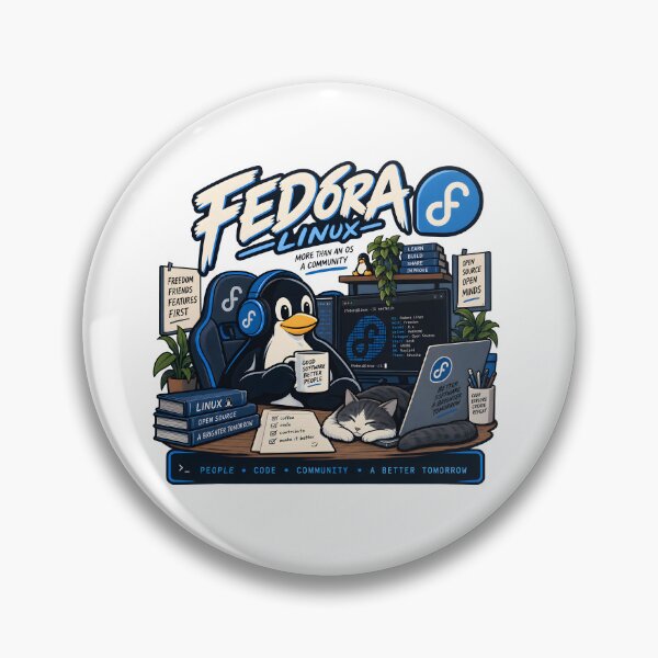 Item preview, Fedora Linux Developer Open Source designed and sold by MR-HOOBY.