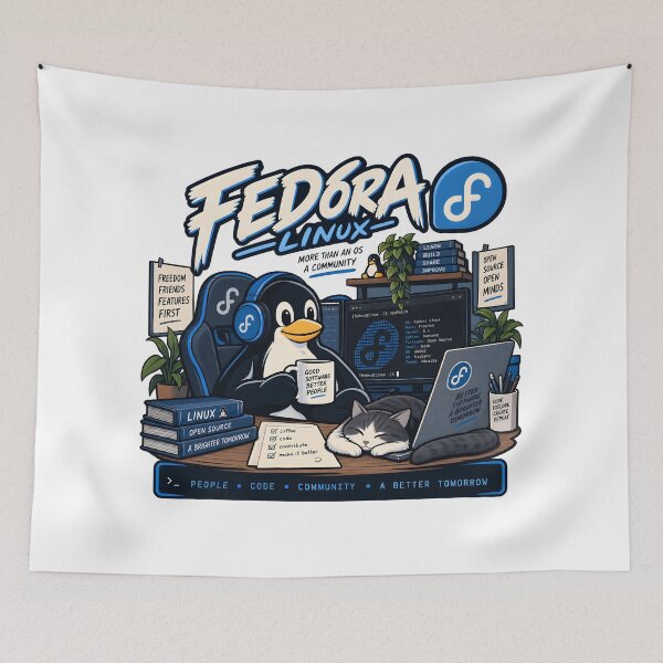 Item preview, Fedora Linux Developer Open Source designed and sold by MR-HOOBY.