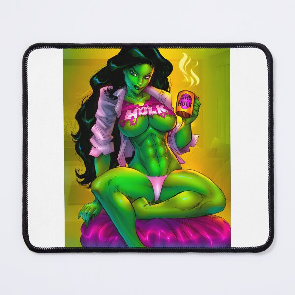 Item preview, Green Strong Female Superhero Illustration Design designed and sold by wordonmyapparel.
