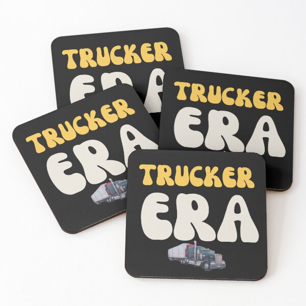 Item preview, Trendy Trucker Era Groovy Semi Truck Driver Gift designed and sold by mumchaosdesigns.