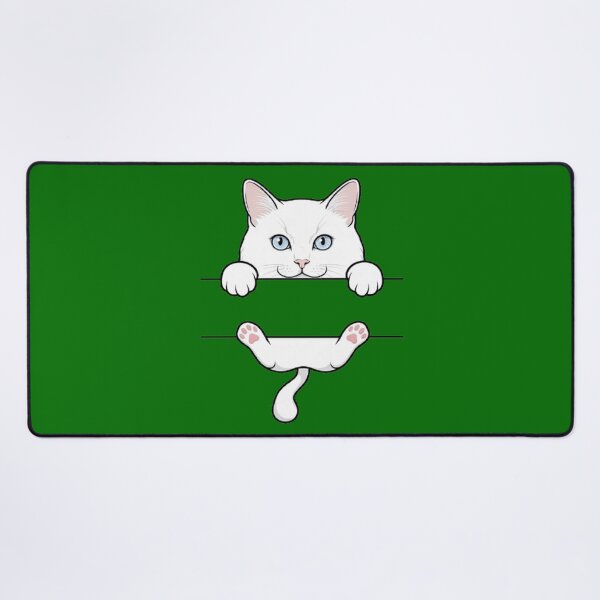 Item preview, Cute Peeking White Cat Pink Beans Paws Funny Kitten Lover designed and sold by PetalsPaws.