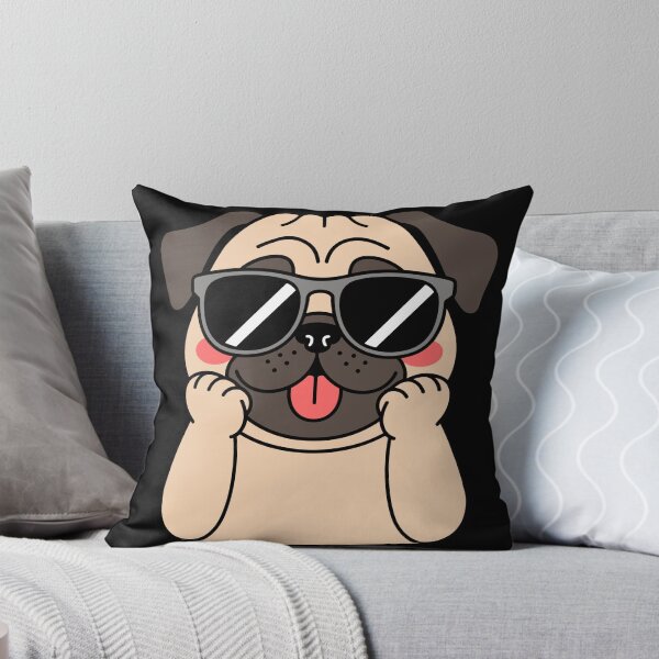 Item preview, Cool Pug Wearing Sunglasses - Cute Dog Illustration designed and sold by 92160057.