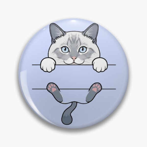 Item preview, Cute Peeking Siamese Cat Paws Pink Beans Funny Kitten designed and sold by PetalsPaws.