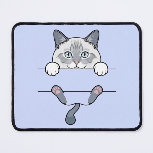Item preview, Cute Peeking Siamese Cat Paws Pink Beans Funny Kitten designed and sold by PetalsPaws.