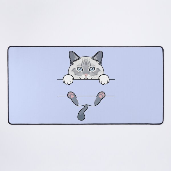 Item preview, Cute Peeking Siamese Cat Paws Pink Beans Funny Kitten designed and sold by PetalsPaws.