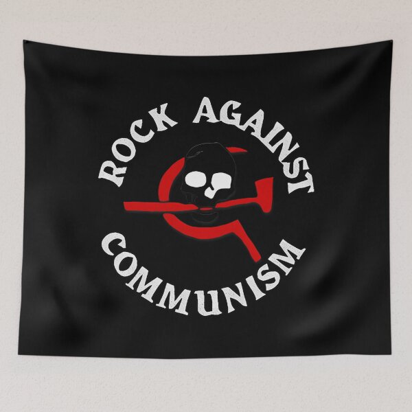 Item preview, Rock Against Communisms Skull Hammers Sickle designed and sold by FrancoiseJoly.