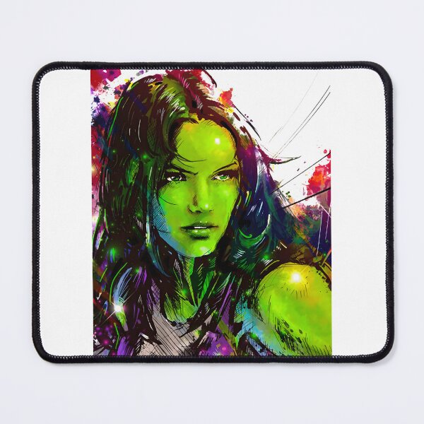 Item preview, Fierce Green Superhero Woman Illustration Design designed and sold by wordonmyapparel.