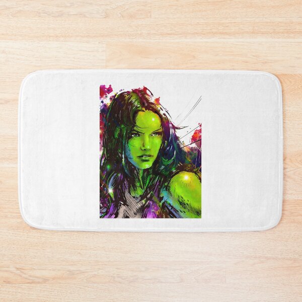 Item preview, Fierce Green Superhero Woman Illustration Design designed and sold by wordonmyapparel.