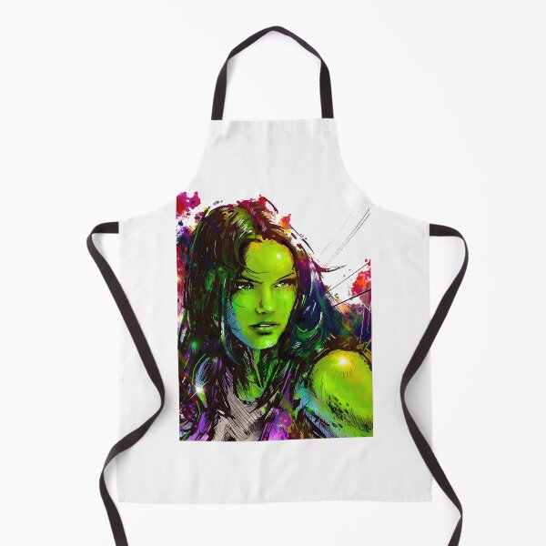 Item preview, Fierce Green Superhero Woman Illustration Design designed and sold by wordonmyapparel.