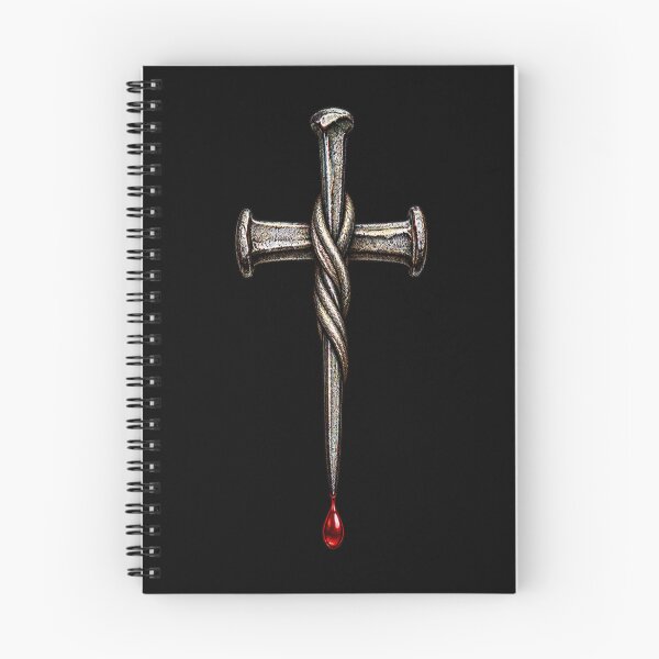 Item preview, Rustic Christian Iron Nail Cross Red Blood Drop Art designed and sold by Francisbb.