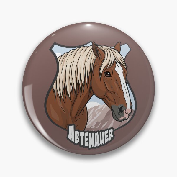 Item preview, The head of the Abtenauer Horse, a coat of arms and a landscape designed and sold by Cheval-de-coeur.