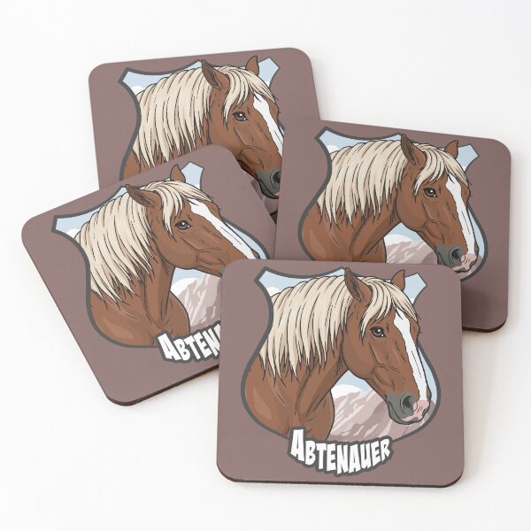 Item preview, The head of the Abtenauer Horse, a coat of arms and a landscape designed and sold by Cheval-de-coeur.