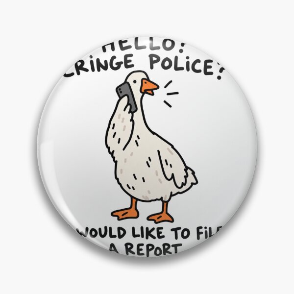 Item preview, Cringe Police Goose Halloween Doodle designed and sold by MonkiFlipp.