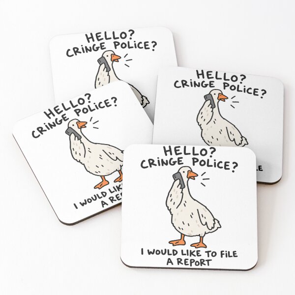 Item preview, Cringe Police Goose Halloween Doodle designed and sold by MonkiFlipp.