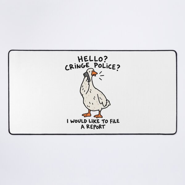 Item preview, Cringe Police Goose Halloween Doodle designed and sold by MonkiFlipp.