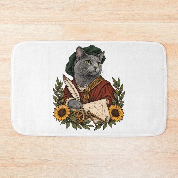 Item preview, Renaissance Genius Cat designed and sold by Old's Cool Cat Studio.