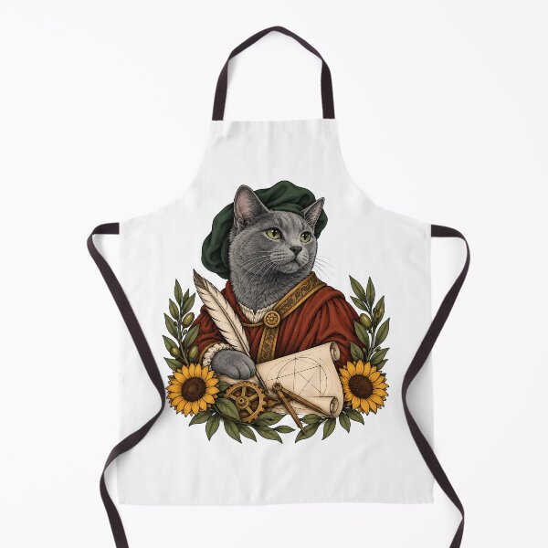 Item preview, Renaissance Genius Cat designed and sold by Old's Cool Cat Studio.