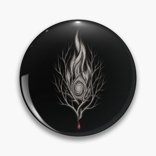 Item preview, Burning Bush Stippled Flame Branch Christian Artwork designed and sold by Francisbb.