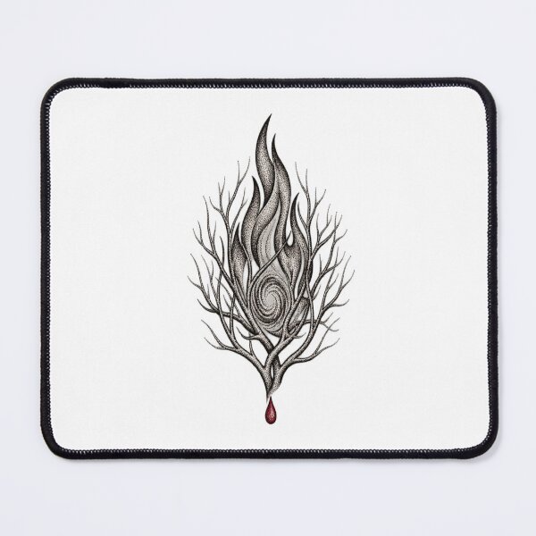 Item preview, Burning Bush Stippled Flame Branch Christian Artwork designed and sold by Francisbb.