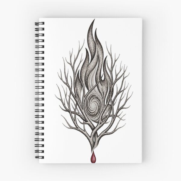 Item preview, Burning Bush Stippled Flame Branch Christian Artwork designed and sold by Francisbb.