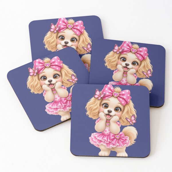 Item preview, Cute Pink Princess Poodle with Butterflies designed and sold by NEFERSIGN.