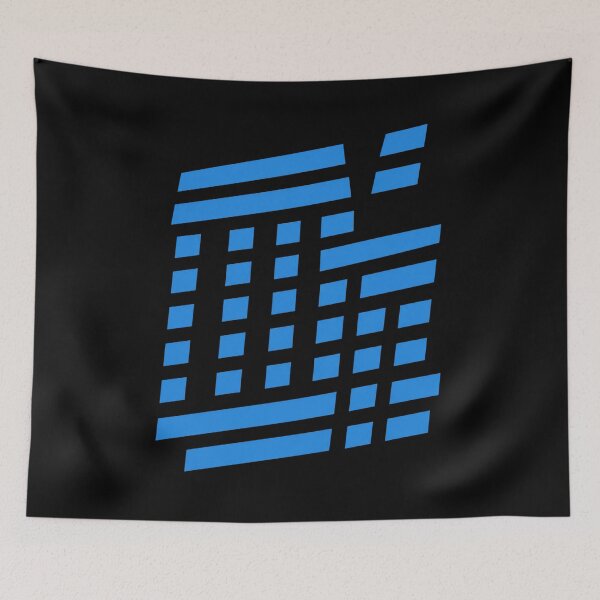 Item preview, Blue Geometric Grid designed and sold by delila8a8e.