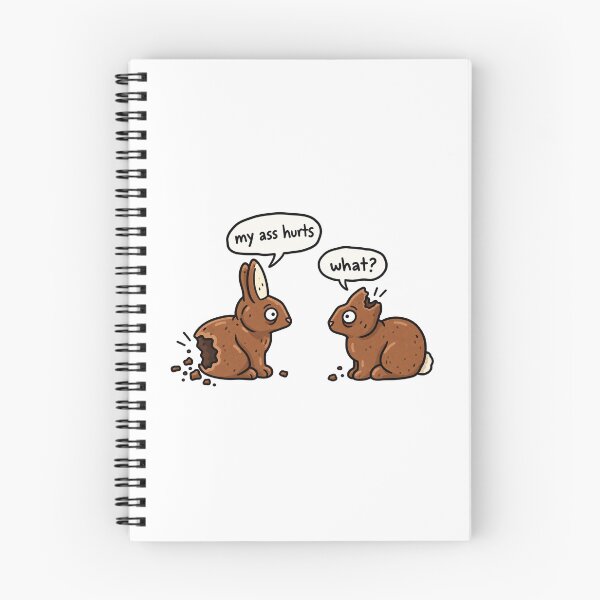 Item preview, My Ass Hurts Funny Chocolate Bunny designed and sold by MonkiFlipp.