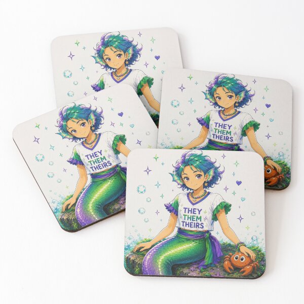 Item preview, Merperson and Crab Sitting on a Rock designed and sold by GreenNBlue.