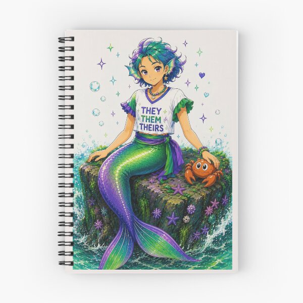 Item preview, Merperson and Crab Sitting on a Rock designed and sold by GreenNBlue.