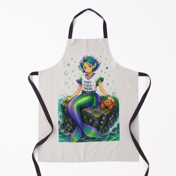 Item preview, Merperson and Crab Sitting on a Rock designed and sold by GreenNBlue.